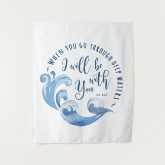 Tapete De Parede Isaiah 43:2 Ondas Oceânicas