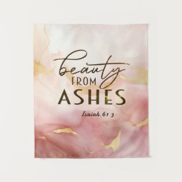 Tapete De Parede Isaiah 61 3 Beleza da Bíblia Ashes Verse Pink