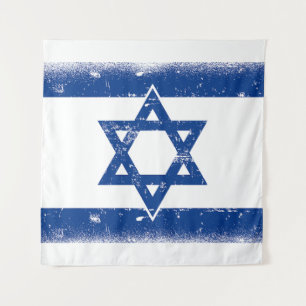 Tapete De Parede Israel Flag Grungge