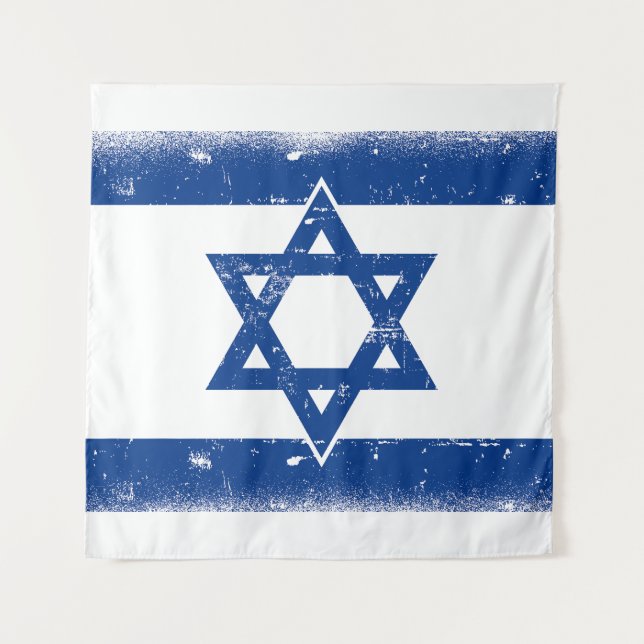 Tapete De Parede Israel Flag Grungge (Frente)