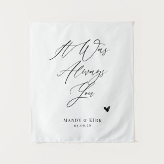 Tapete De Parede It Was Always You Wedding Backdrop Banner 