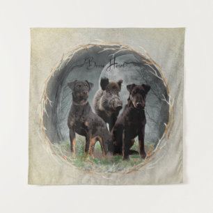 Tapete De Parede Jagdterrier, coração corajoso 