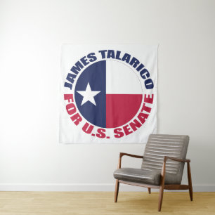 Tapete De Parede James Talarico para o Senado dos EUA Bandeira do T