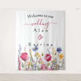 Tapete De Parede Jardim Colorido Boho Selvagens