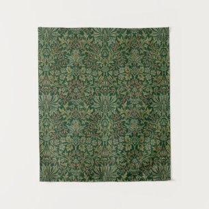 Tapete De Parede Jardim de Flores de William Morris -Verdes