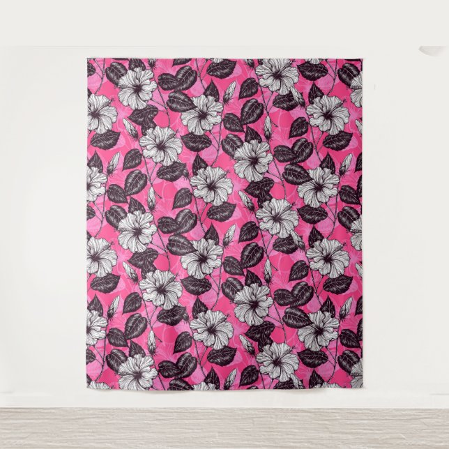 Tapete De Parede Jardim de Hibiscus 2 (Frente)