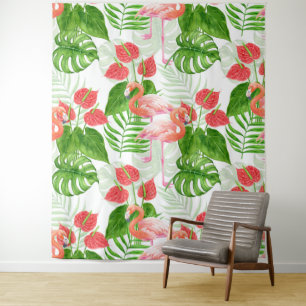 Tapete De Parede Jardim Flamingo