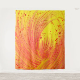 Tapete De Parede Jardins Encantados - Campo de Fogo Ouro