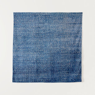 Tapete De Parede Jeans Estrutura de densidade do tecido azul