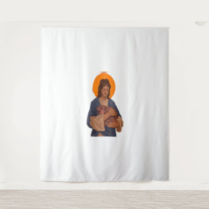 Tapete De Parede Jesus ama moo Deng T-Shirt