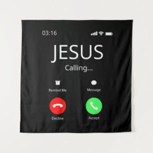 Tapete De Parede Jesus Está Ligando - Cristão