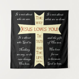 Tapete De Parede Jesus Loves You wall art