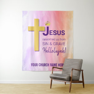 Tapete De Parede JESUS NOS RESGATOU Páscoa Cristã