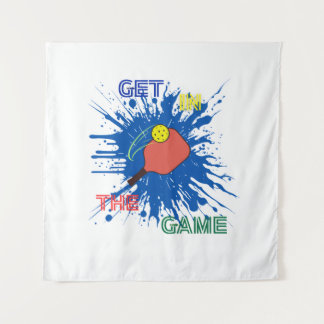 Tapete De Parede Jogo desportivo de remo de jogador de picleball