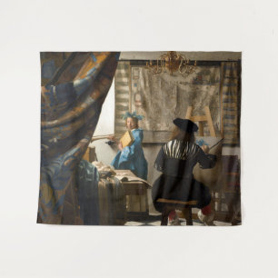 Tapete De Parede Johannes Vermeer - A Alegoria da Pintura