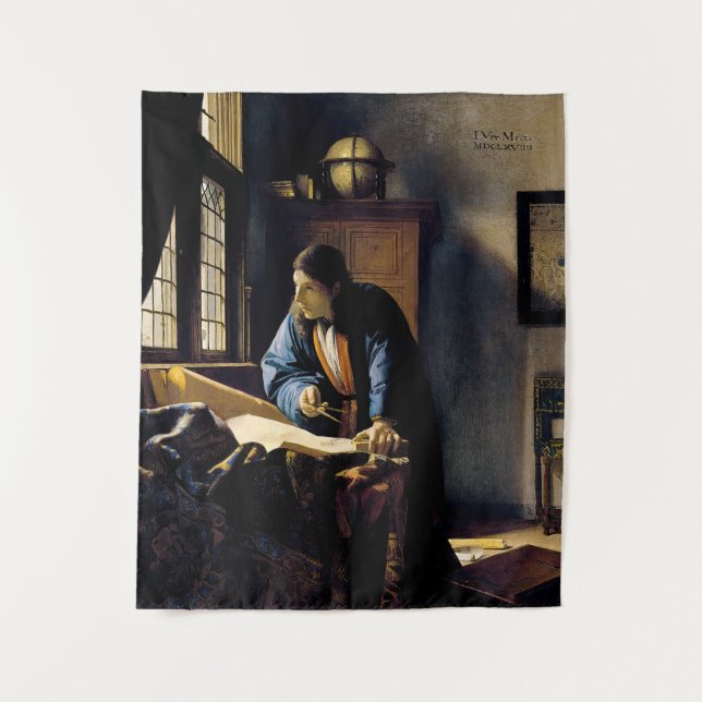 Tapete De Parede Johannes Vermeer - A Geógrafa (Frente)
