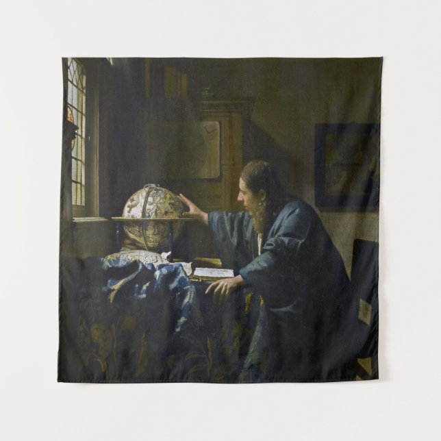 Tapete De Parede Johannes Vermeer - O Astronomer (Frente)