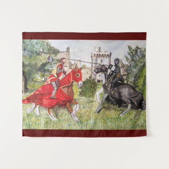 Tapete De Parede Joust medieval (Frente (Horizontal))