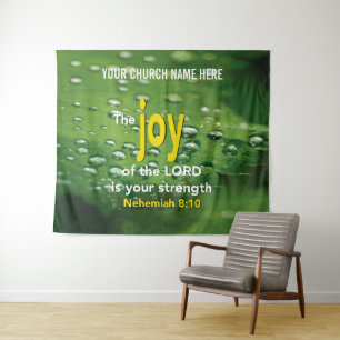 Tapete De Parede JOY OF THE LORD Christian Church Wall Art