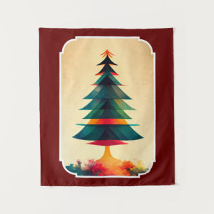 Tapete De Parede Joyfull Christmas Tree Geométrico Artsy Design