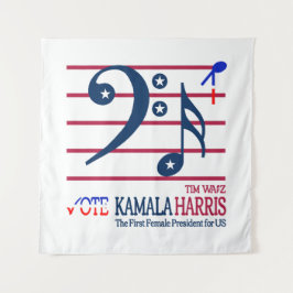 Tapete De Parede Kamala Harris e Tim Walz