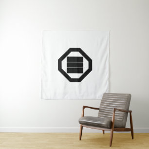 Tapete De Parede Kanji quadrado para três em Oshiki
