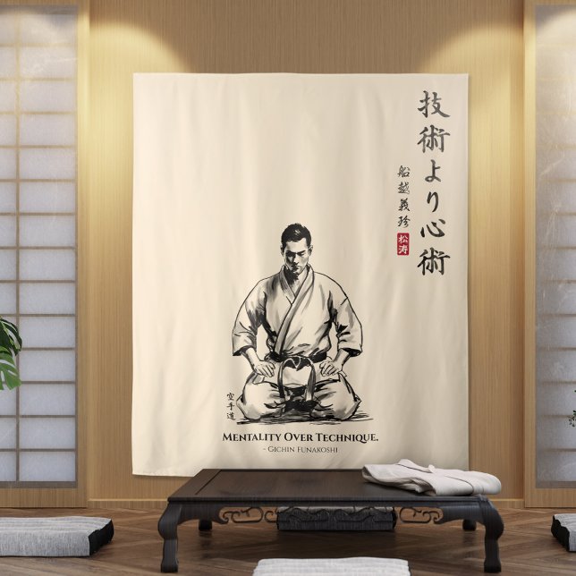 Tapete De Parede Karate 5º Preceito - Mentalidade Sobre Técnica (Criador carregado)