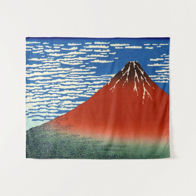 Tapete De Parede Katsushika Hokusai - Vento fino, Bom dia (Frente (Horizontal))