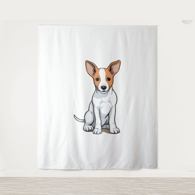 Tapete De Parede Kawaii Basenji Puppy (Frente)