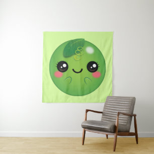 Tapete De Parede Kawaii Pea