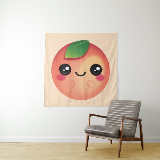 Tapete De Parede Kawaii Peach (In Situ)