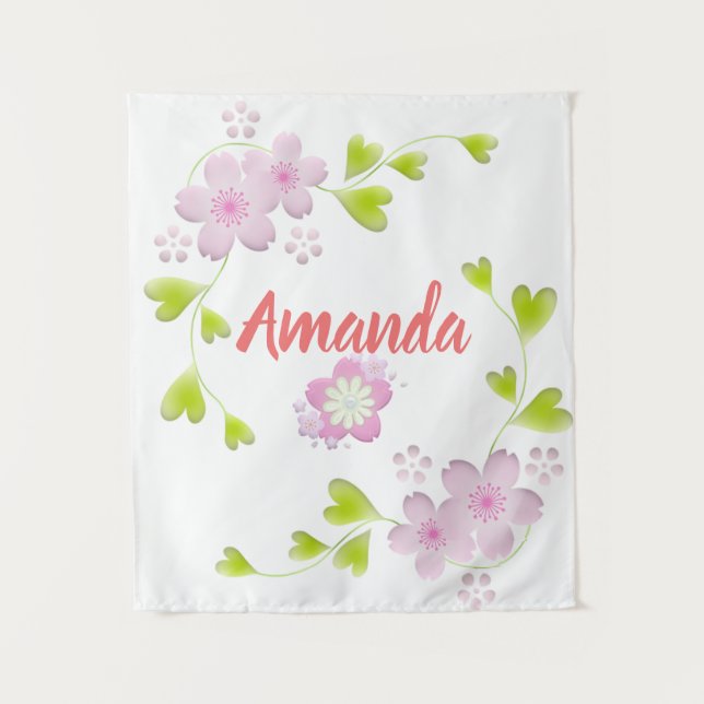 Tapete De Parede Kawaii Style Sakura Cherry Tree Blossom (Frente)