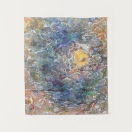 Tapete De Parede Kayoiji: Moon's Journey Through Ethereal Clouds