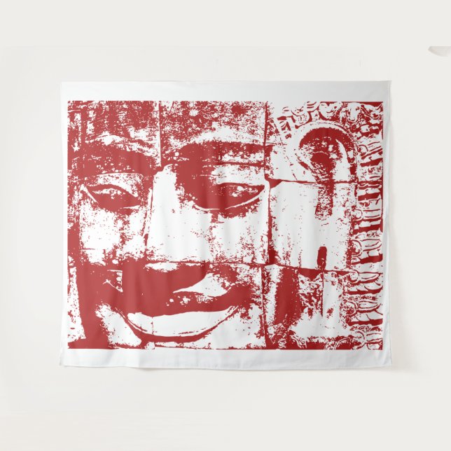 Tapete De Parede Khmer Stone Face ... Bayon Temple, Camboja Tapest (Frente (Horizontal))