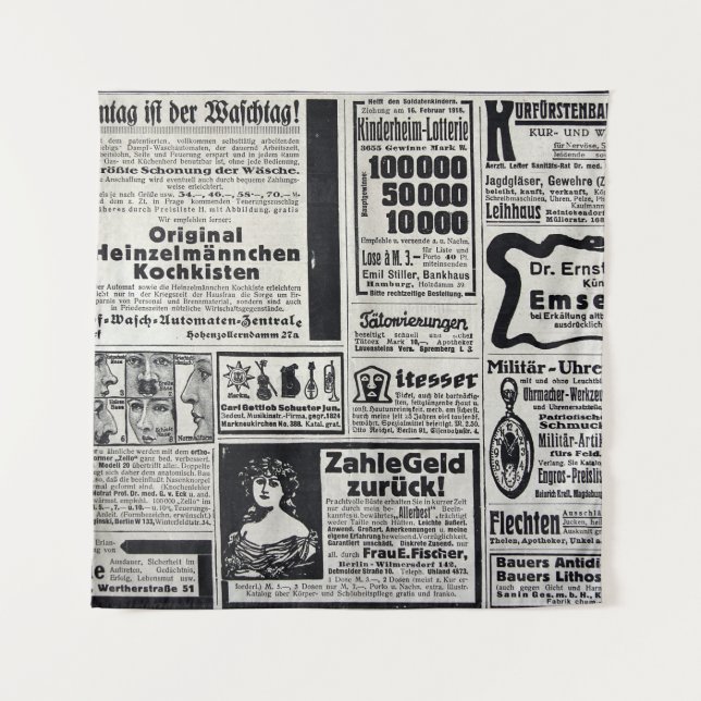 Tapete De Parede Kiev histórico: Ilustração do jornal de 1917 (Frente)