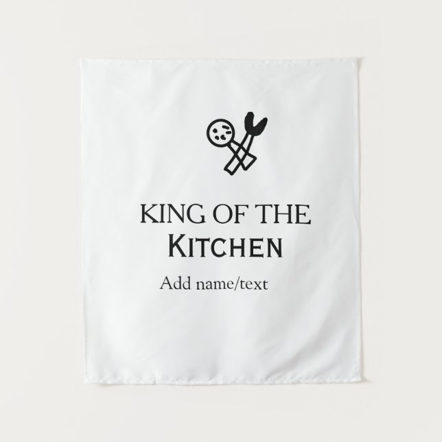 Tapete De Parede King of the kitchen chef cooking add name crown ha (Frente)