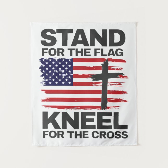 Tapete De Parede Kneel para a Cruz (Frente)