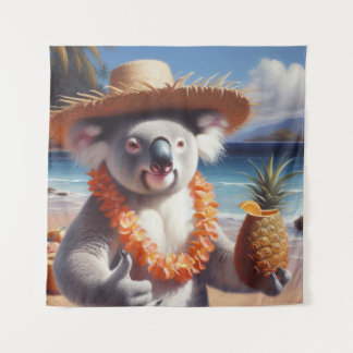 Tapete De Parede Koala Luau