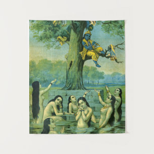 Tapete De Parede Krishna Leela por Raja Ravi Varma