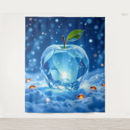 Tapete De Parede „Kristallapfel im Glühwürmchenwinter“