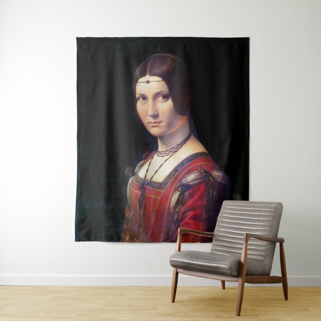 Tapete De Parede La Belle Ferronniere, Leonardo da Vinci (In Situ)