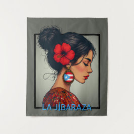 Tapete De Parede La Jíbaraza 14 – Puerto Rican Jíbara Art • Boricua