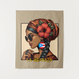 Tapete De Parede La Jíbaraza 2 – Puerto Rican Jíbara Art • Boricua