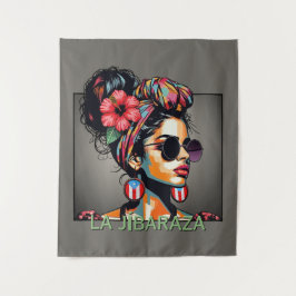 Tapete De Parede La Jíbaraza 3 – Puerto Rican Jíbara Art • Boricua