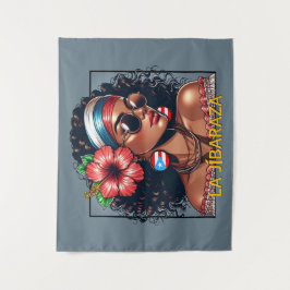 Tapete De Parede La Jíbaraza 6 – Puerto Rican Jíbara Art • Boricua