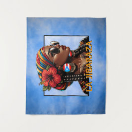 Tapete De Parede La Jíbaraza 9 – Puerto Rican Jíbara Art • Boricua