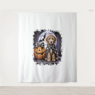Tapete De Parede Labradoodle Dog Halloween Square