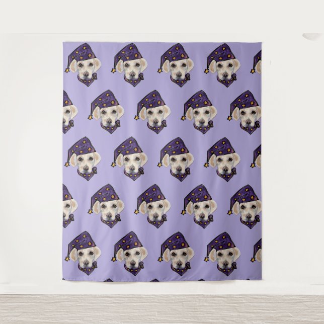 Tapete De Parede Labrador Retriever Branco (Frente)