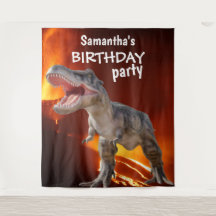 Lado de casa de aniversário da Dinossaur