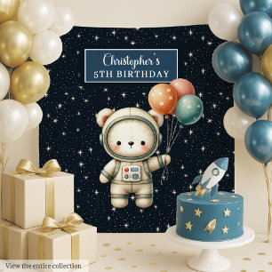 Tapete De Parede Lado de fundo do retângulo espacial para Festa de
